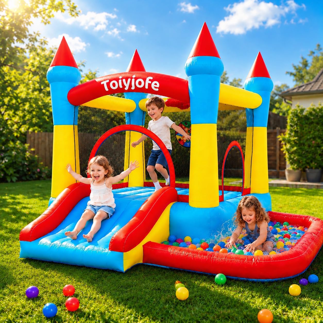 Kids Outdoor Jumping Castle - Château gonflable pour enfants de 3