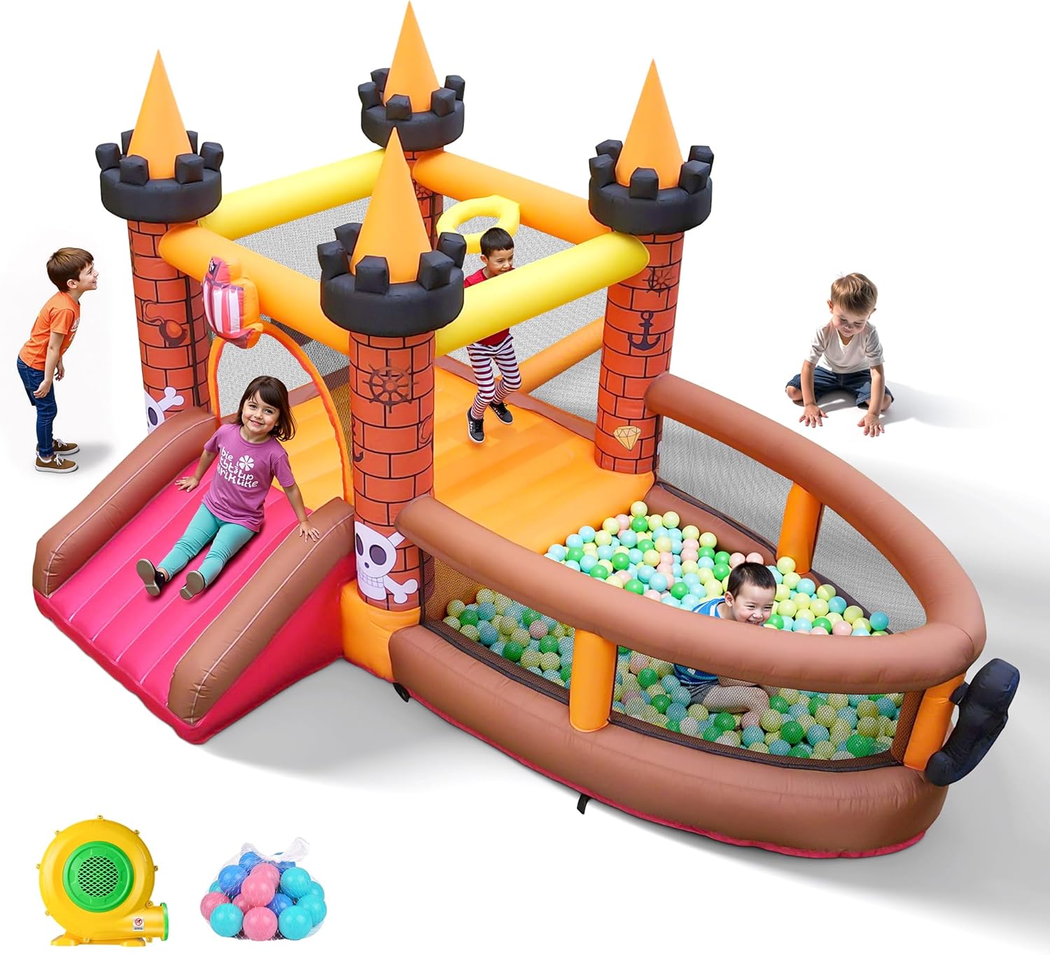 Kids Outdoor Jumping Castle - Château gonflable pour enfants de 3