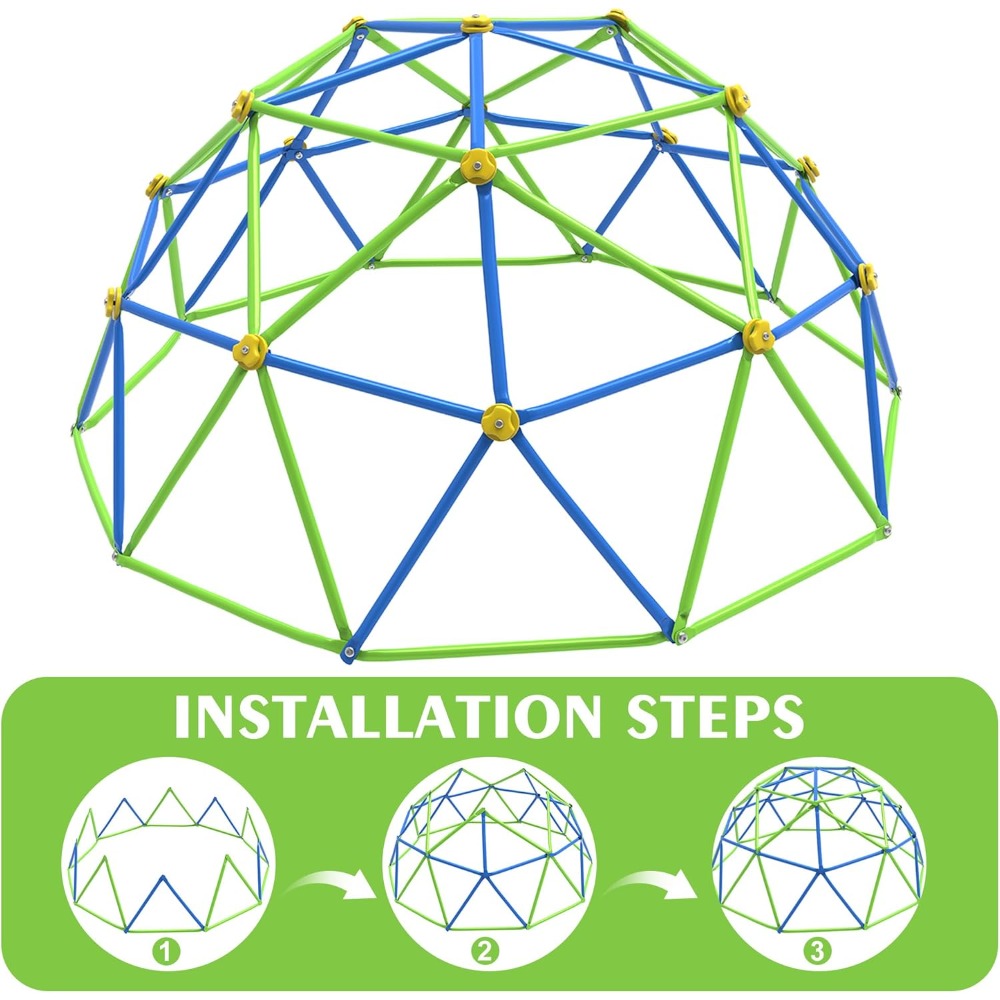 Kids Outdoor Climbing Dome - Structure de jeu géométrique d'extérieur pour