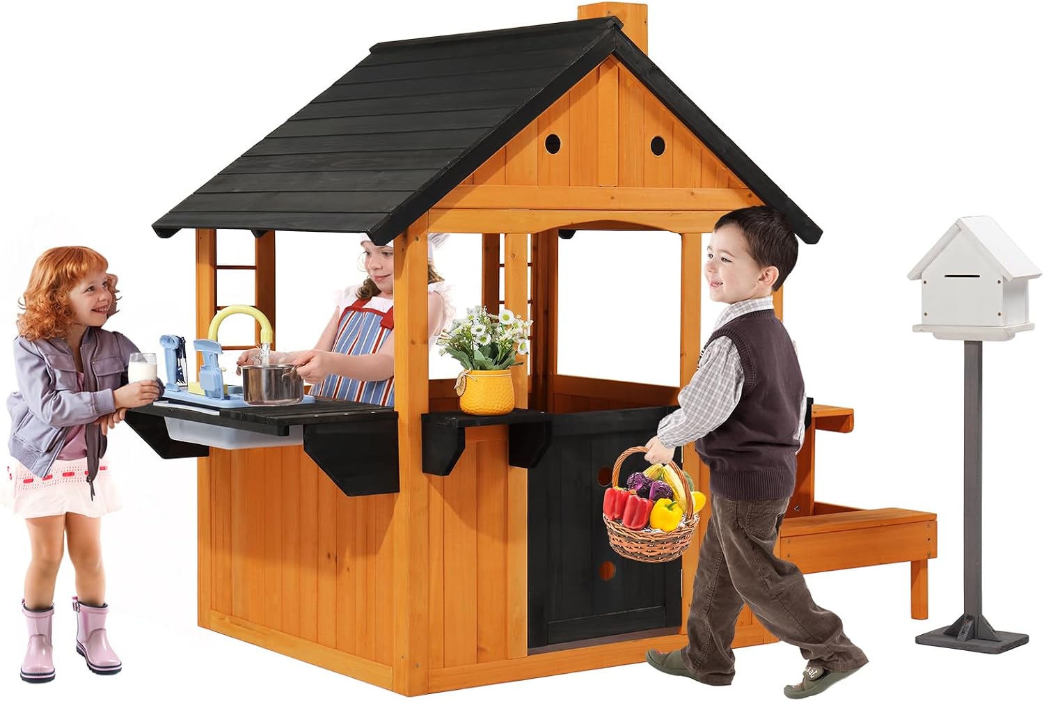 Kids Outdoor Sink - Maisonnette en bois pour enfants pour
