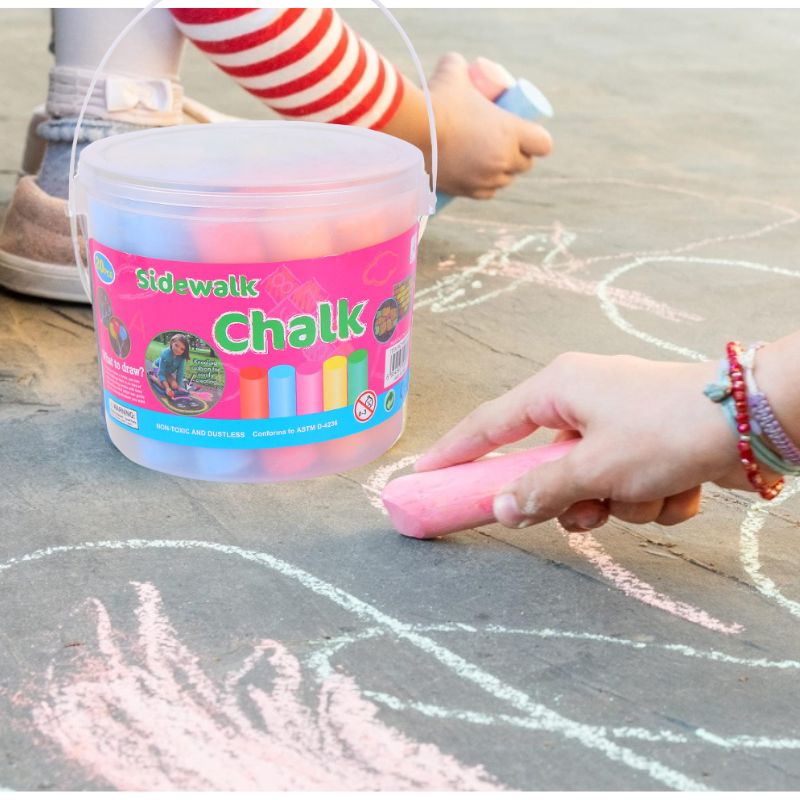 Kids Outdoor Chalkboard - Craie de couleurs de trottoir Jumbo