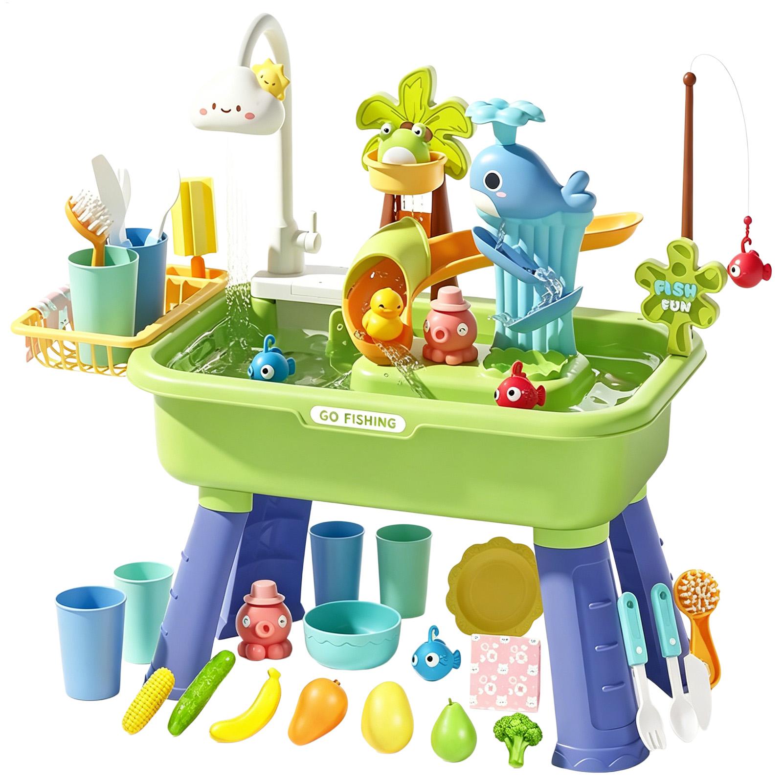 Kids Outdoor Sink - Table d'eau pour enfants avec pompe,