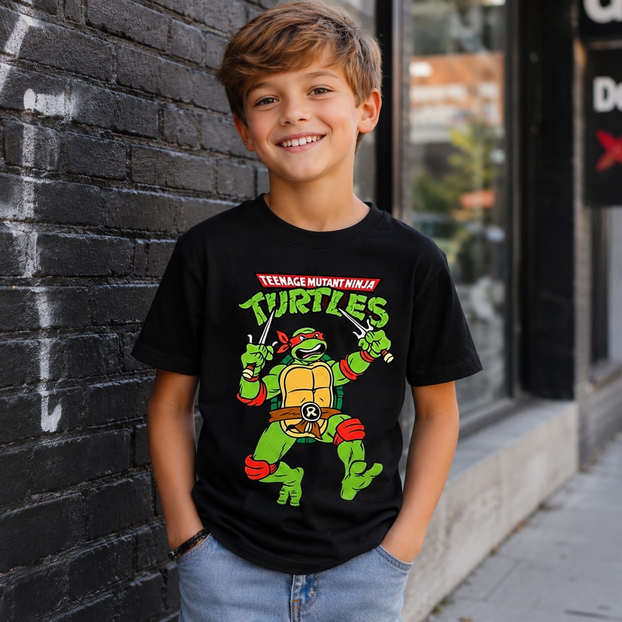 Kids Outdoor Ninja - T-shirt à manches courtes imprimé Teenage