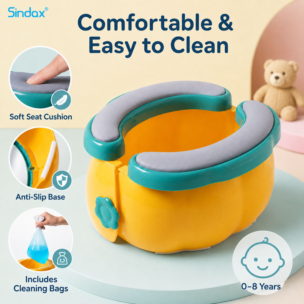 Kids Outdoor Foldable Chair - Siège de toilette pliable et portable