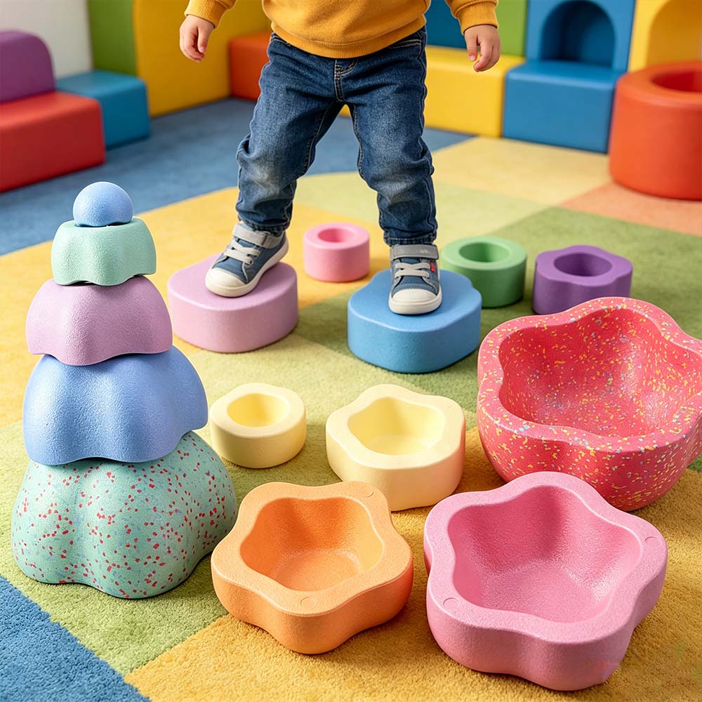 Stepping Stone Foam - Pierres de rivière, jeu d'équilibre en