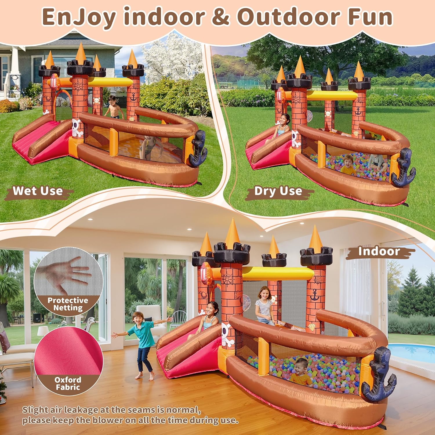 Château gonflable pour enfants - Kids Outdoor Jumping Castle avis et prix
