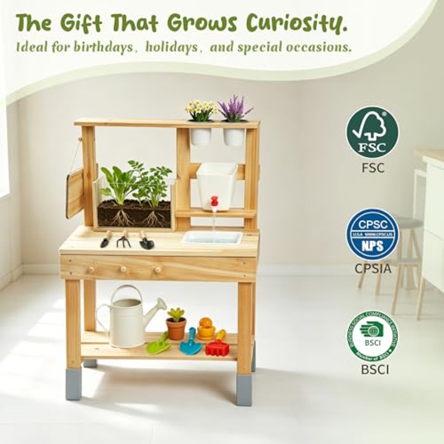 Banc de jardinage pour enfants - Kids Outdoor Chalkboard avis et prix