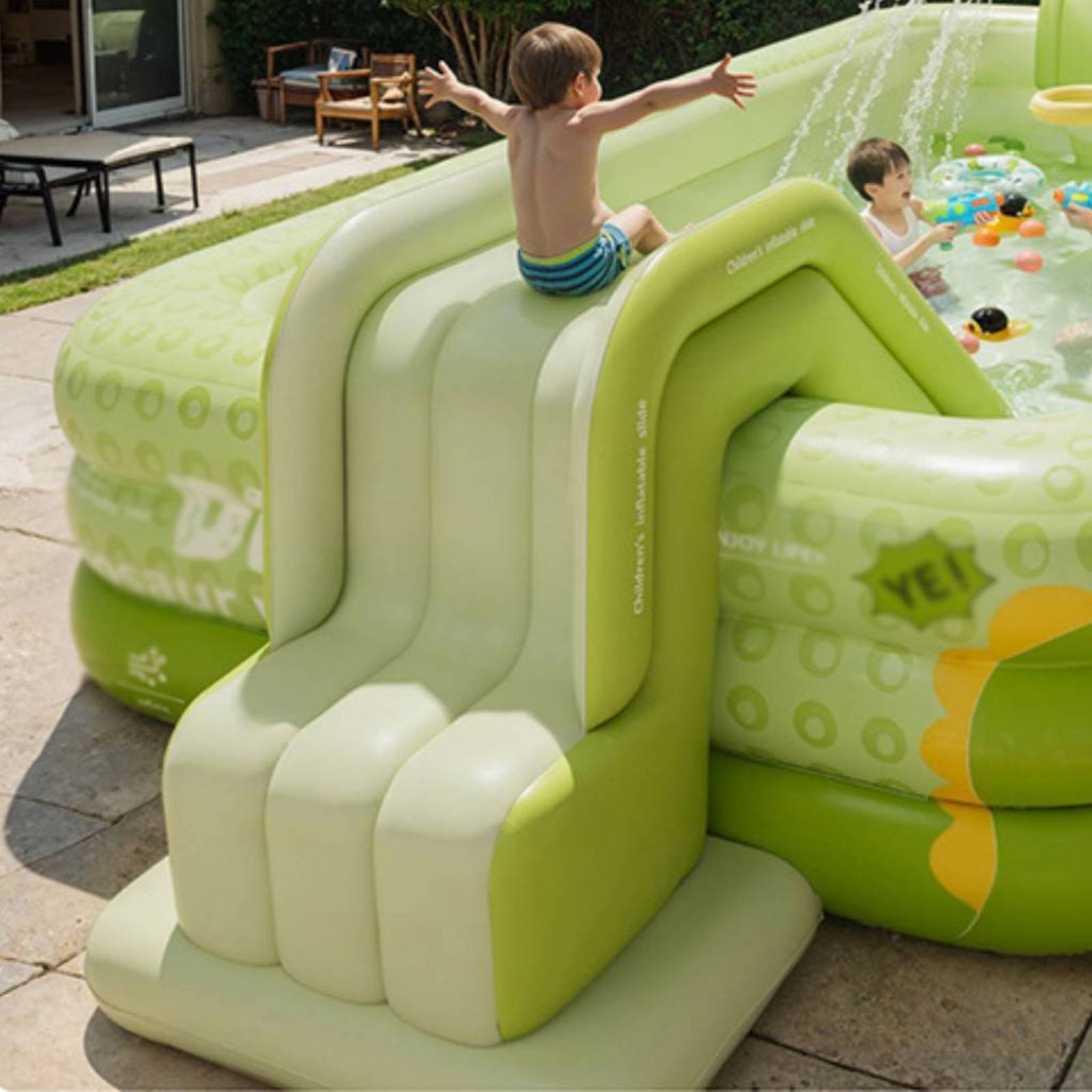 Toboggan gonflable pliable pou - Kids Outdoor Pool avis et prix
