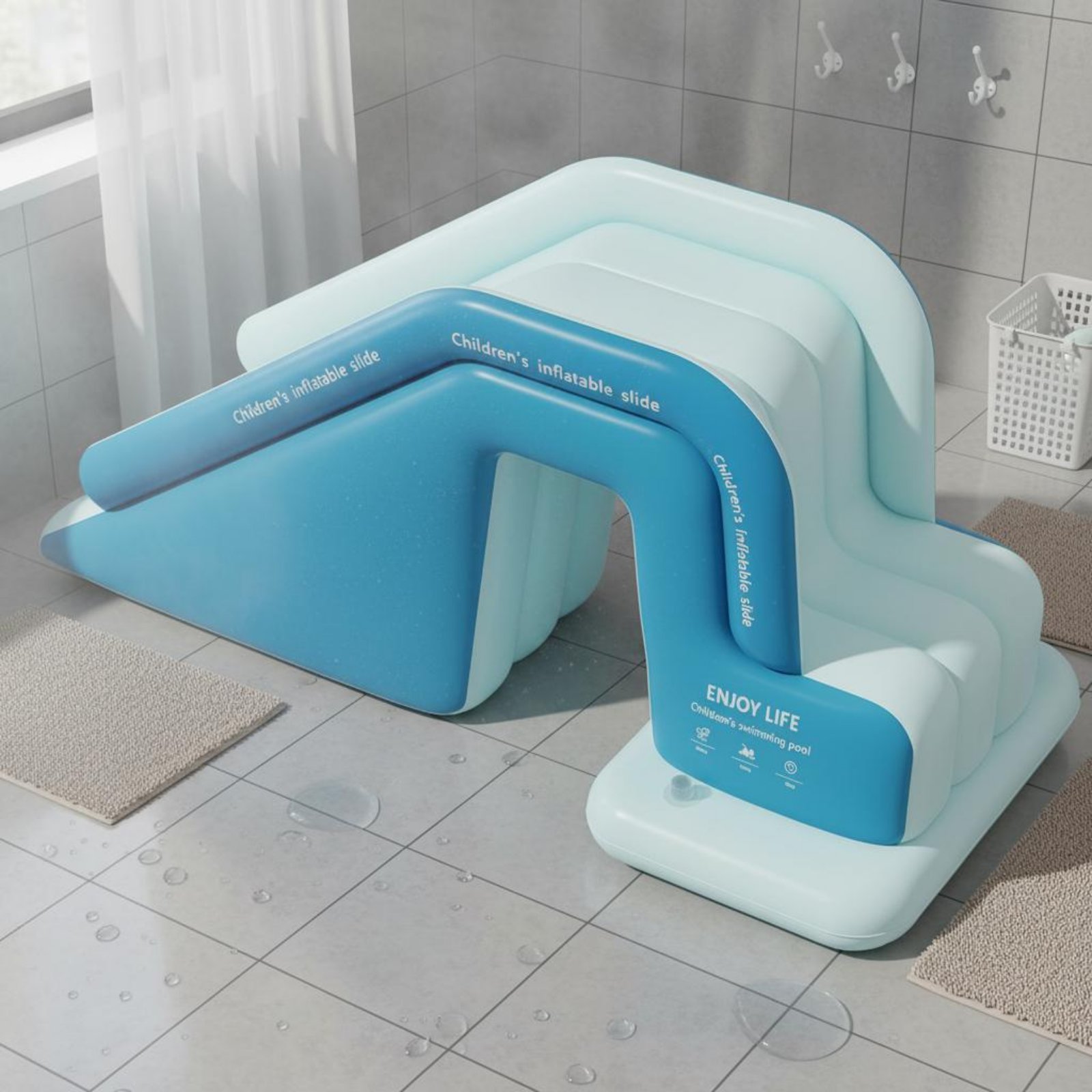 Toboggan gonflable pliable pou - Kids Outdoor Pool avis et prix