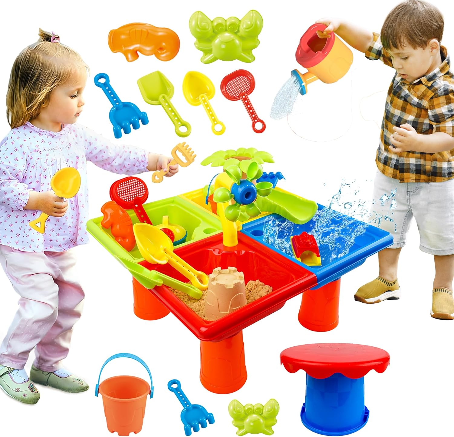 Table d'eau d'été 4 en 1 pour  - Kids Outdoor Pool avis et prix