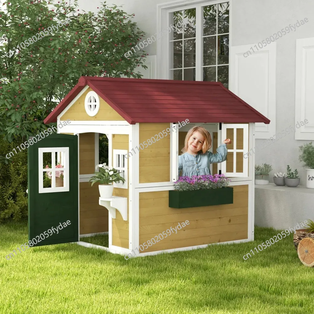 Maison de jeu pour enfants en  - Kids Outdoor Playhouse avis et prix