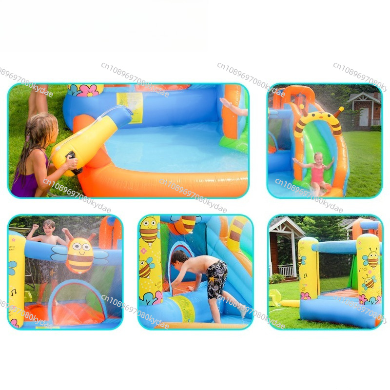 Château gonflable avec tobogga - Kids Outdoor Jumping Castle avis et prix