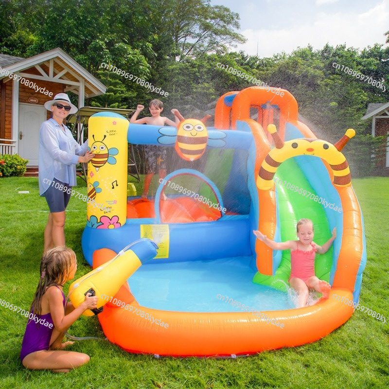 Château gonflable avec tobogga - Kids Outdoor Jumping Castle avis et prix