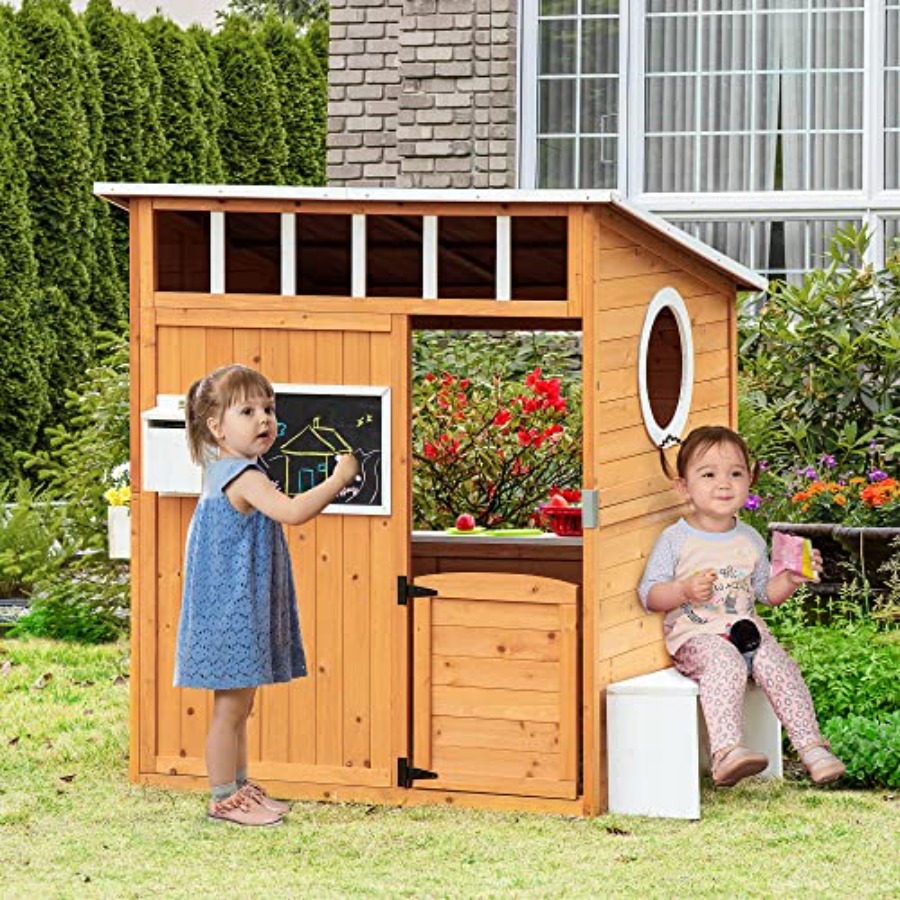 Maisonnette en bois d'extérieu - Kids Outdoor Playhouse avis et prix