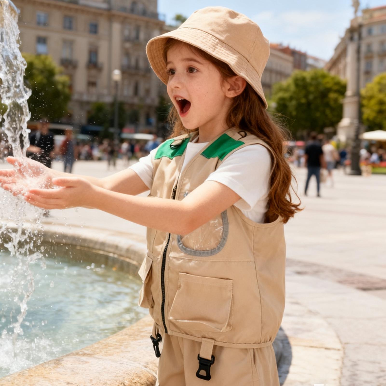 Ensemble chapeau et gilet d'ex - Kids Outdoor Vest avis et prix