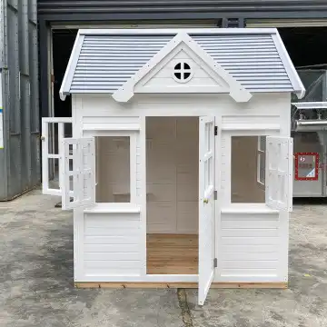 Maisonnette de jeu en bois pou - Kids Outdoor Playhouse avis et prix