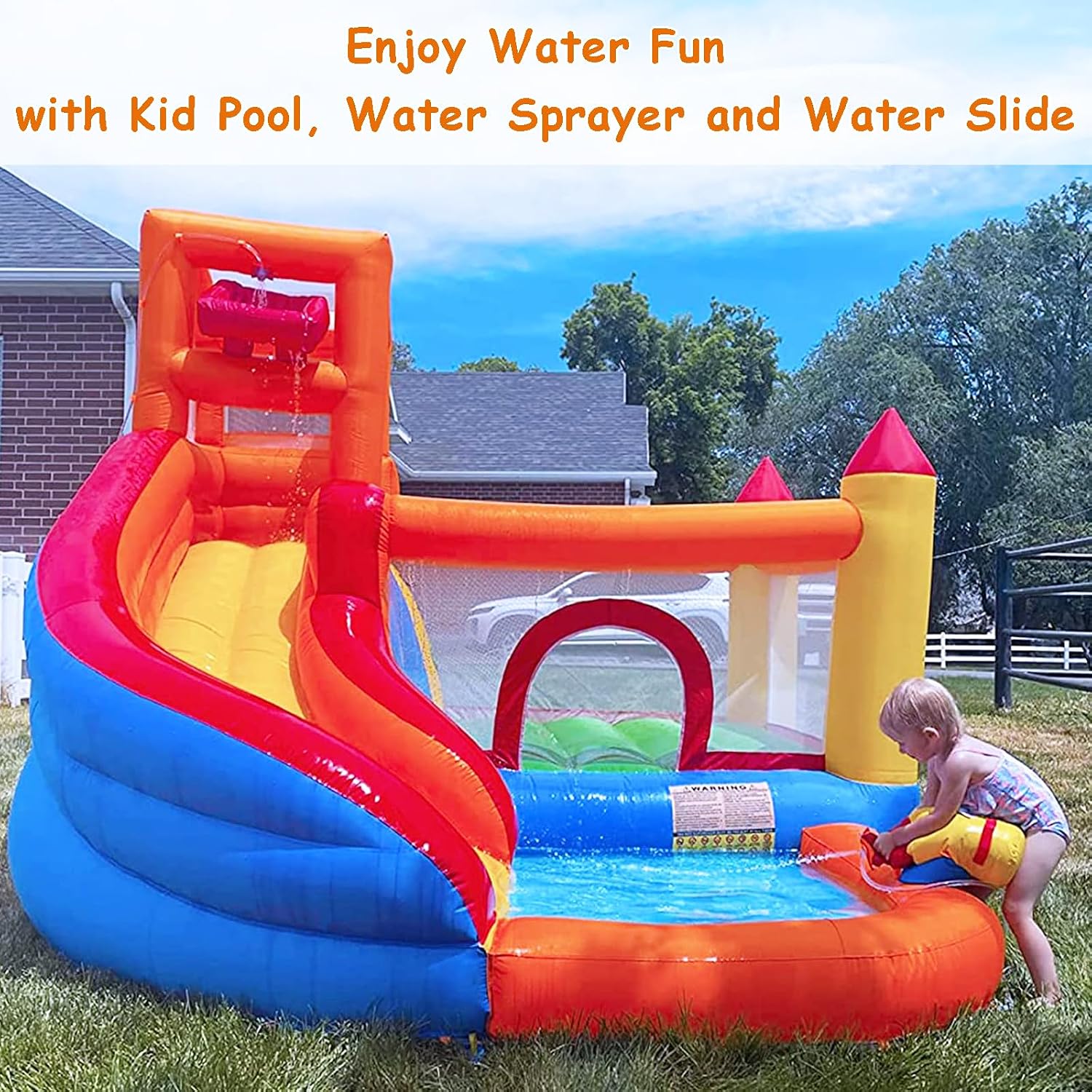 HuaKastro Toboggan aquatique g - Kids Outdoor Playhouse avis et prix