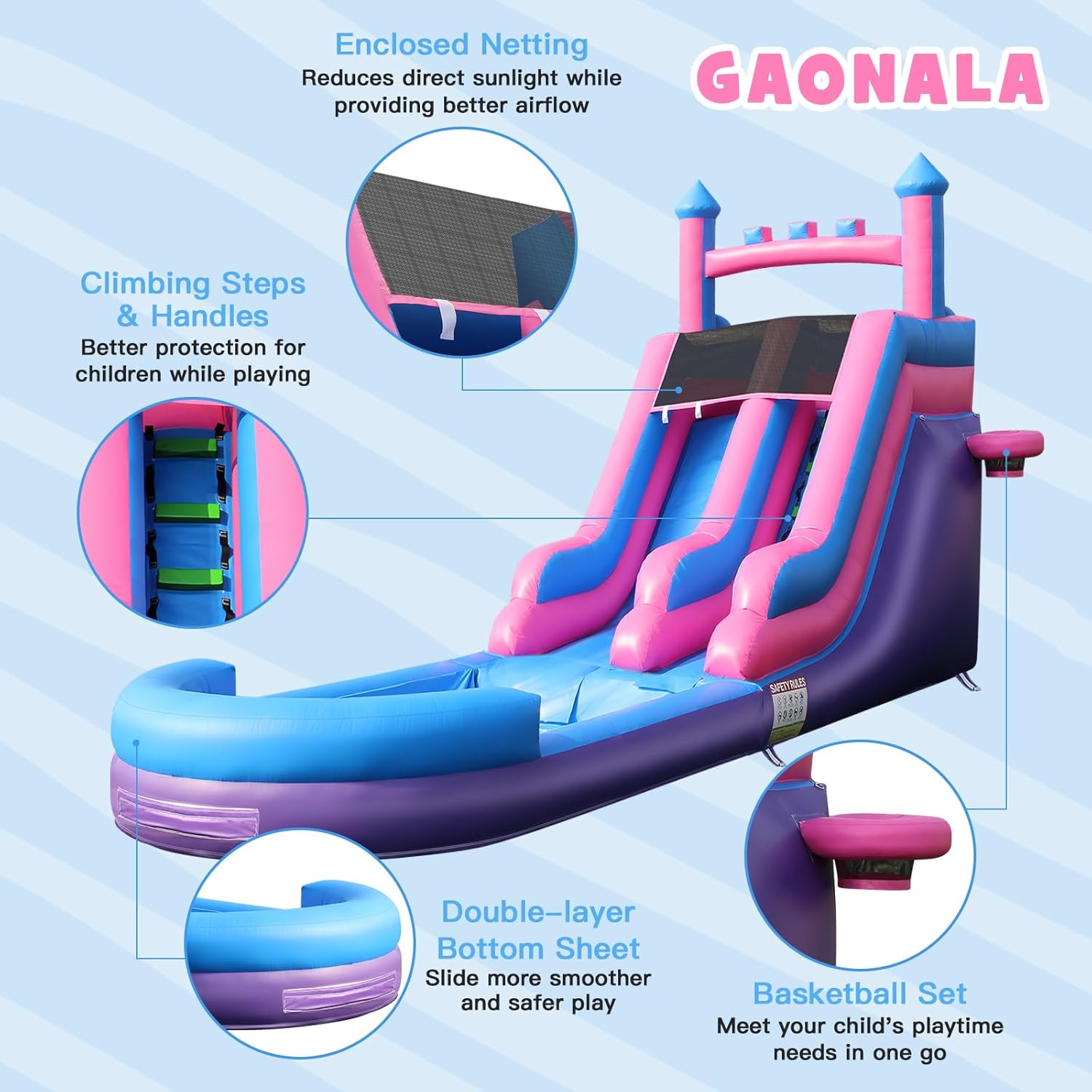 Toboggan aquatique gonflable r - Kids Outdoor Park avis et prix