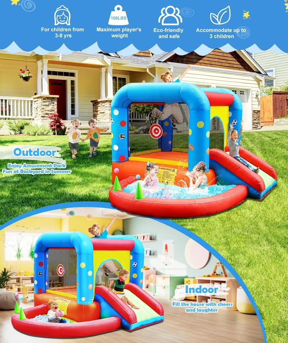 Château gonflable Step4Fun, to - Kids Outdoor Jumping Castle avis et prix