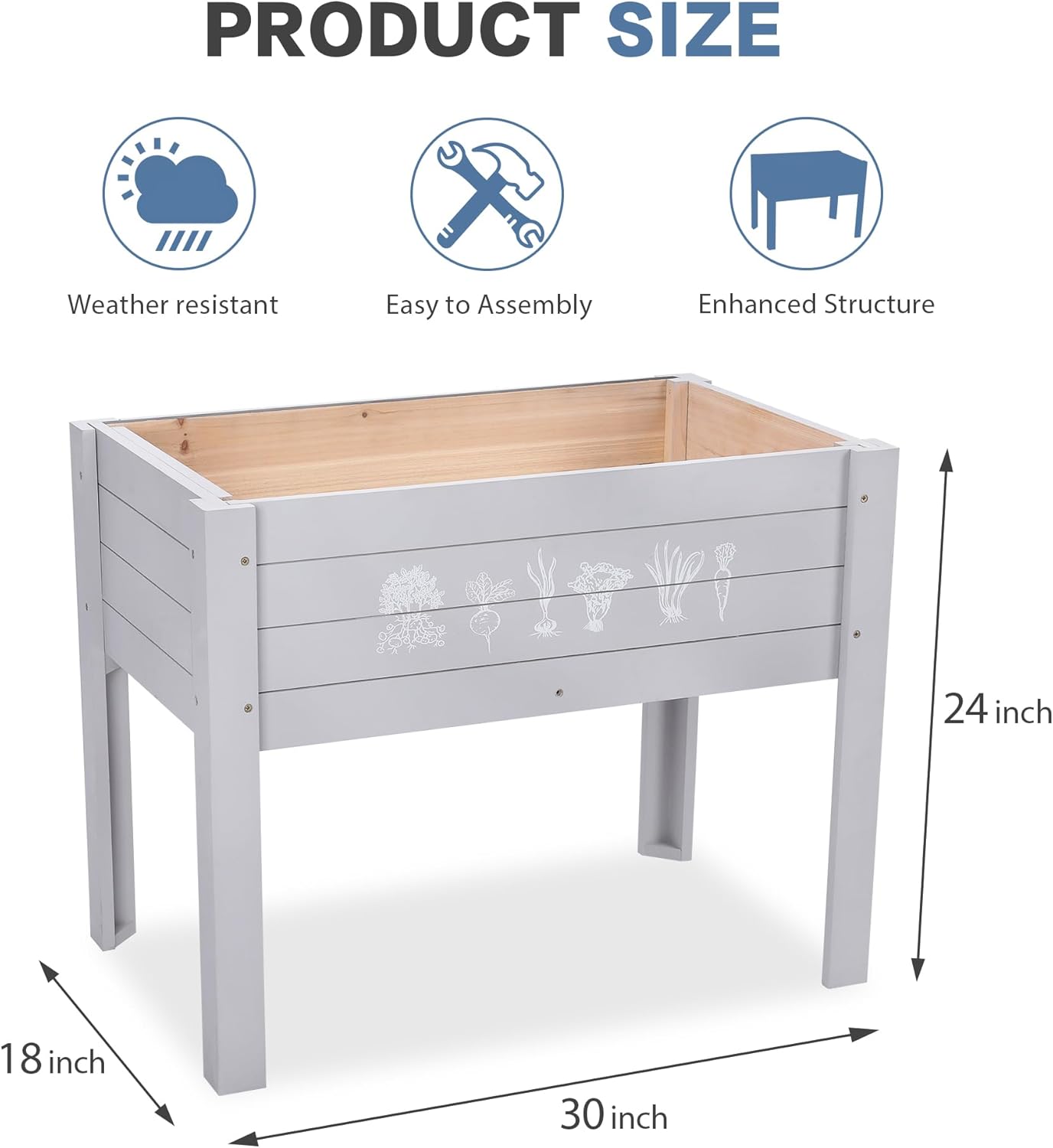 Potager surélevé en bois pour  - Kids Outdoor Chalkboard avis et prix