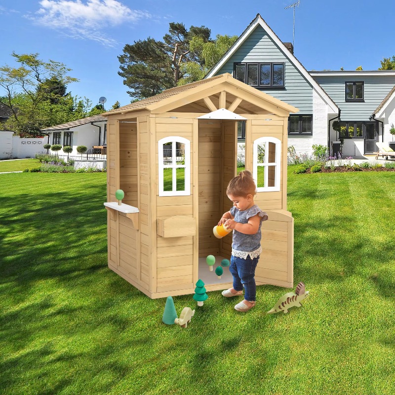 Maisonnette de jeu en bois mas - Kids Outdoor Playhouse avis et prix