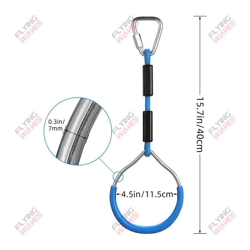 Anneau de gymnastique suspendu - Kids Outdoor Ninja avis et prix