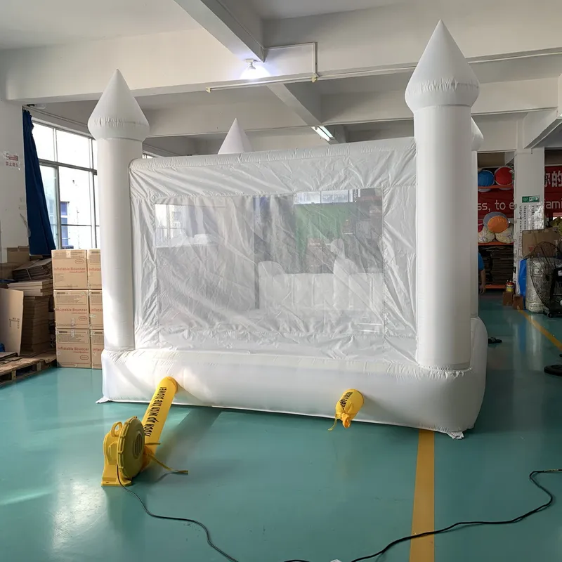 Château gonflable géant blanc  - Kids Outdoor Jumping Castle avis et prix