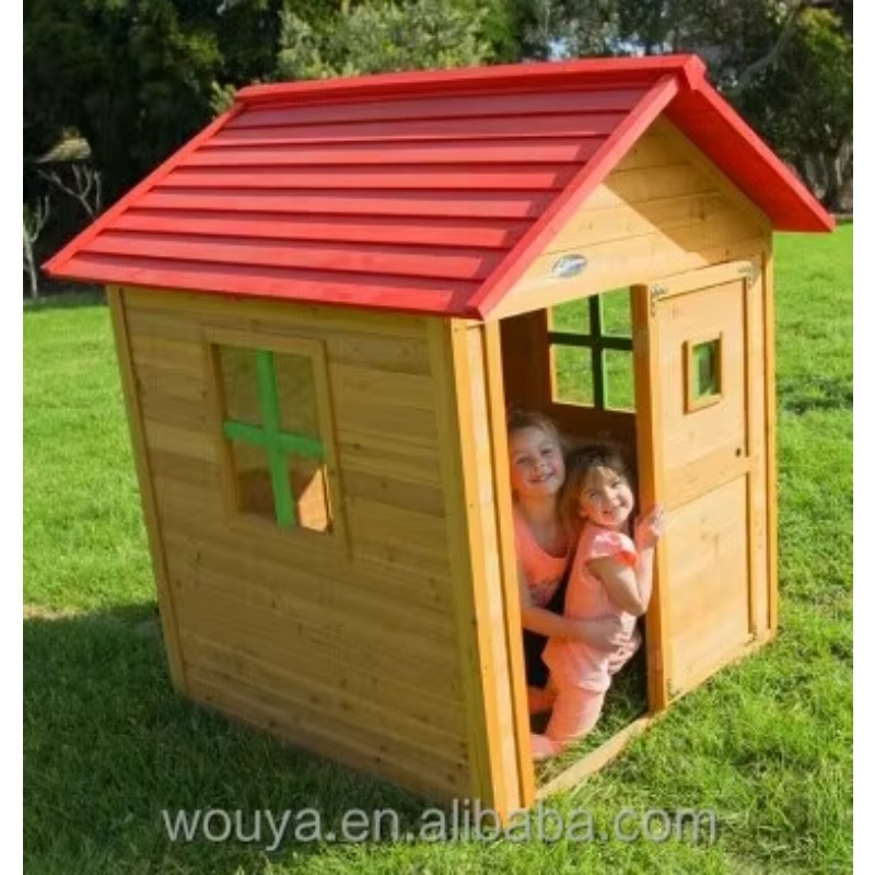 Maison de jeu en bois préfabri - Kids Outdoor Playhouse avis et prix