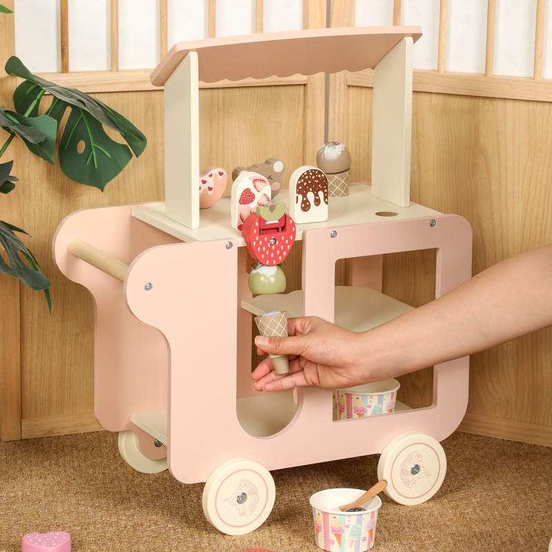 Chariot de crème glacée en boi - Kids Outdoor Chalkboard avis et prix
