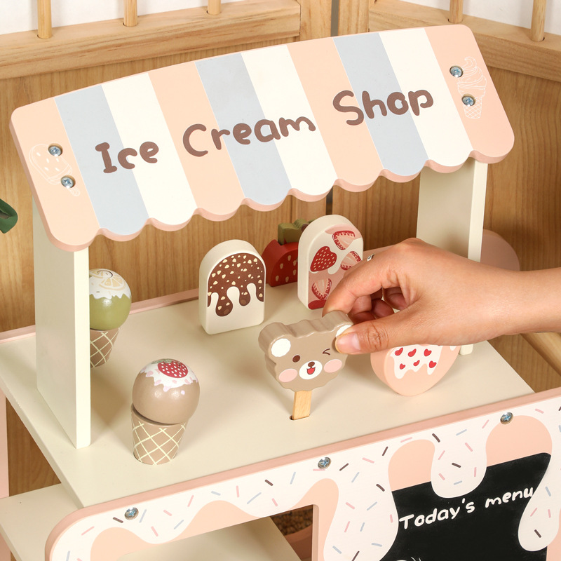Chariot de crème glacée en boi - Kids Outdoor Chalkboard avis et prix